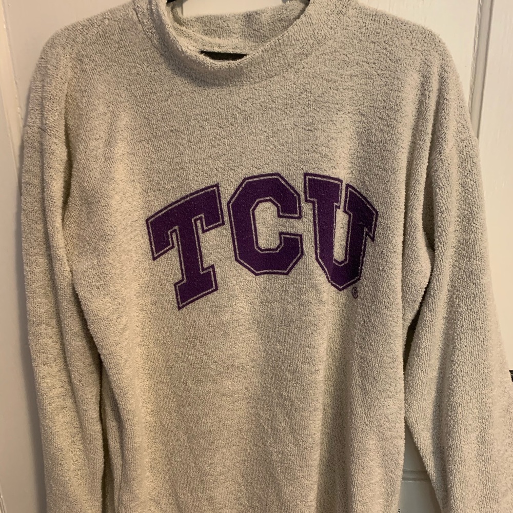TCU woolly threads sweater